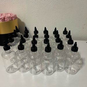 6oz clear bottles with twist top